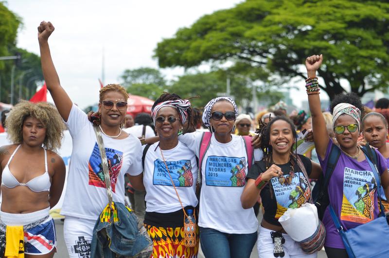 Mulheres durante a Marcha das Mulheres Negras, ano passado, em Brasília | Foto: Marcello Casal Jr/Agência Brasil