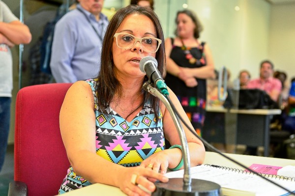 Professora Maritza em audiência na Câmara de Vereadores