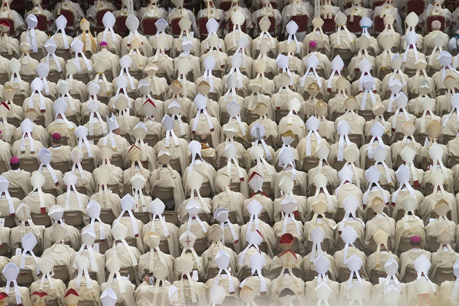 Religiosos durante canonização de São João Paulo II, em abril de 2014. Aleteia Image Department / flickr CC 