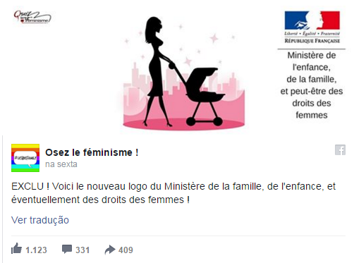 facebook organização feminista francesa Osez Le Féminisme
