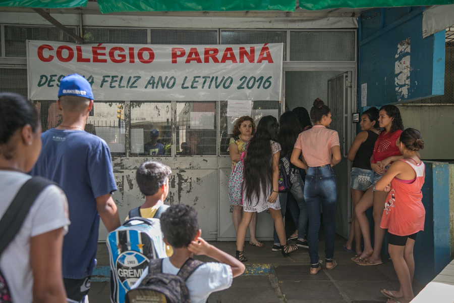 05/04/2016 - PORTO ALEGRE, RS, BRASIL - Colégio Paraná enfrenta dificuldades em decorrência da falta de repasse financeiro. Foto: Joana Berwanger/Sul21
