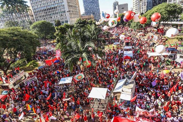 Em São Paulo, a concentração é no Vale do Inhanganbaú|Foto Mídia Ninja