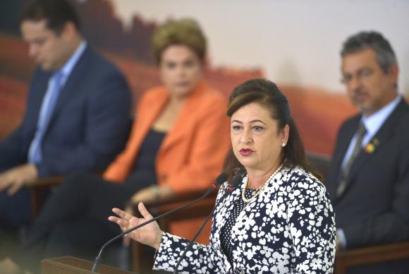 Kátia Abreu disse confiar na honestidade e espírito público da presidenta Dilma Rousseff. Foto: José Cruz/Agência Brasil 