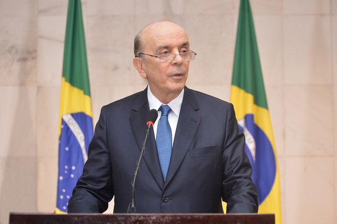 Ao tomar posse como novo chanceler, José Serra disse que diplomacia voltará a refletir os “legítimos” valores da sociedade brasileira. Foto: Jessika Lima/AIG-MRE