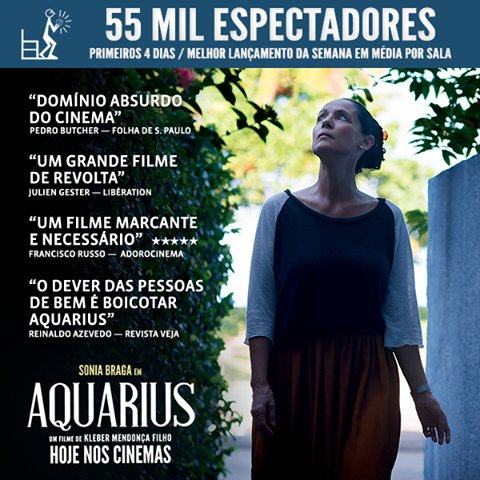 Aquarius Usa Frase De Reinaldo Azevedo Em Cartaz De Promoção Do