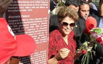 Dilma afirma que nunca reprimiu protestos contra ela porque 'são parte da política e da democracia'. LULA MARQUES/AGPT 