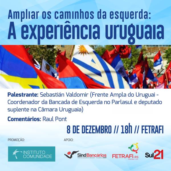Debate será na quinta (8), às 18 horas, na Federação dos Trabalhadores e Trabalhadoras em Instituições Financeiras do RS, em Porto Alegre. (Divulgação)