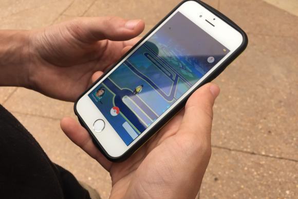 Pokémon-Go, jogo virtual da empresa japonesa Nintendo para smartphones. Foto: Leandra Felipe/Agência Brasil